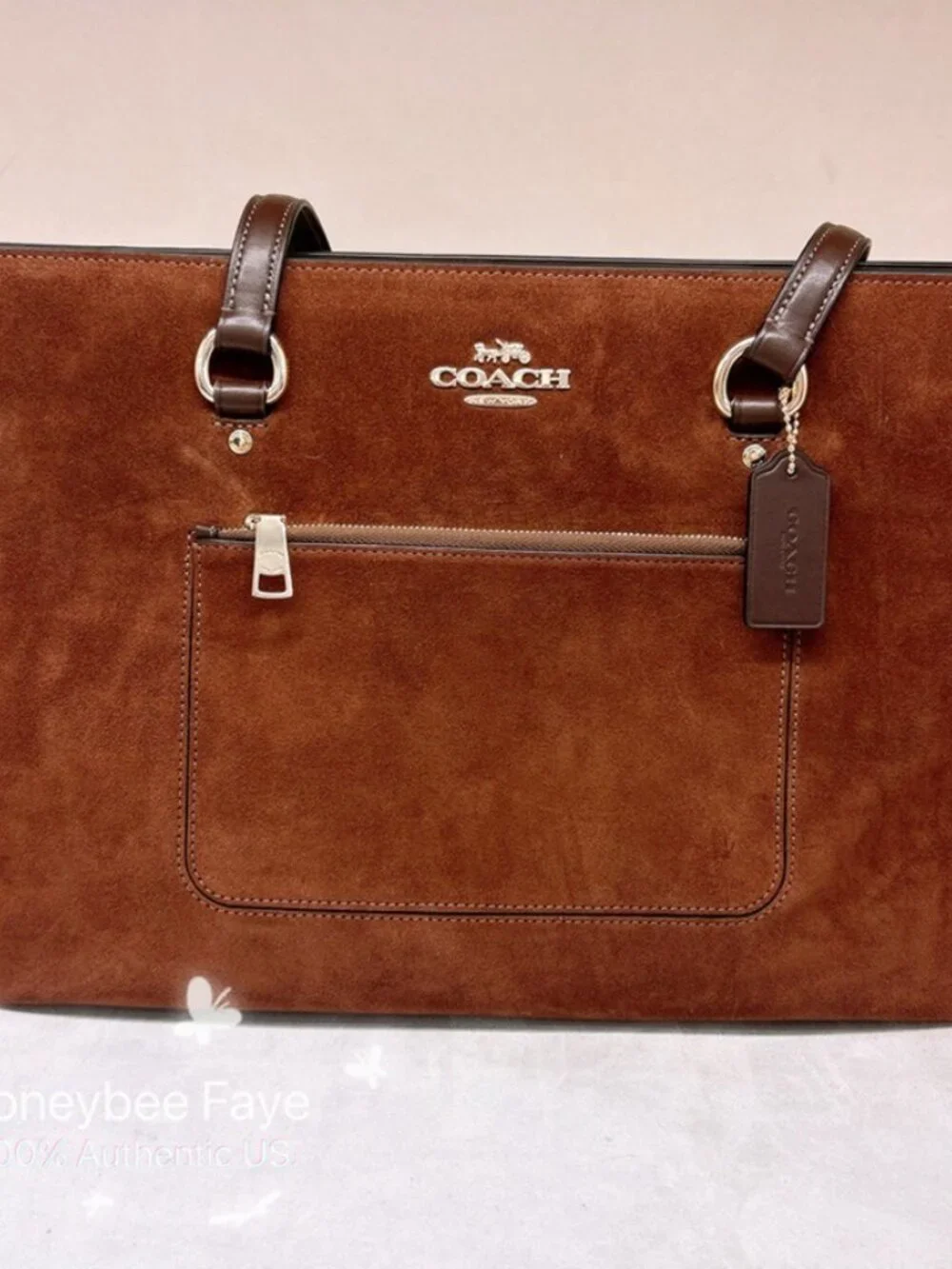 Station Tote Bag Suede Ccc77 So Popular!